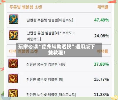 玩家必读“德州辅助透视”通用版下载教程！-第3张图片