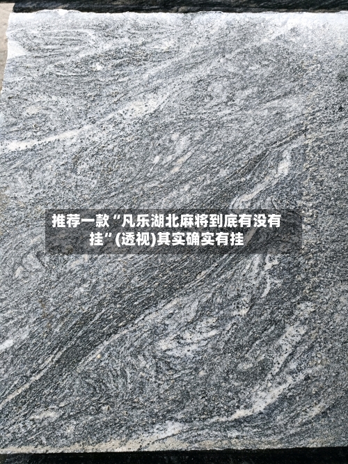 推荐一款“凡乐湖北麻将到底有没有挂”(透视)其实确实有挂-第2张图片