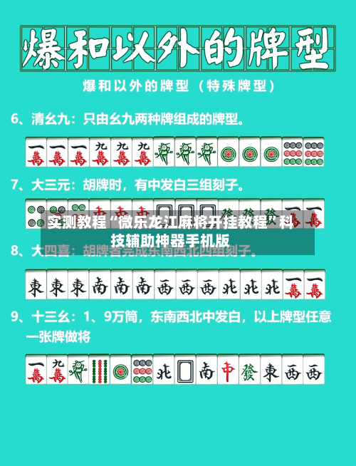 实测教程“微乐龙江麻将开挂教程”科技辅助神器手机版-第3张图片