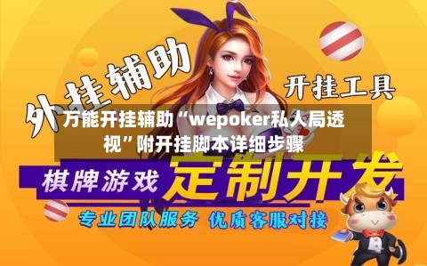 万能开挂辅助“wepoker私人局透视”附开挂脚本详细步骤-第2张图片