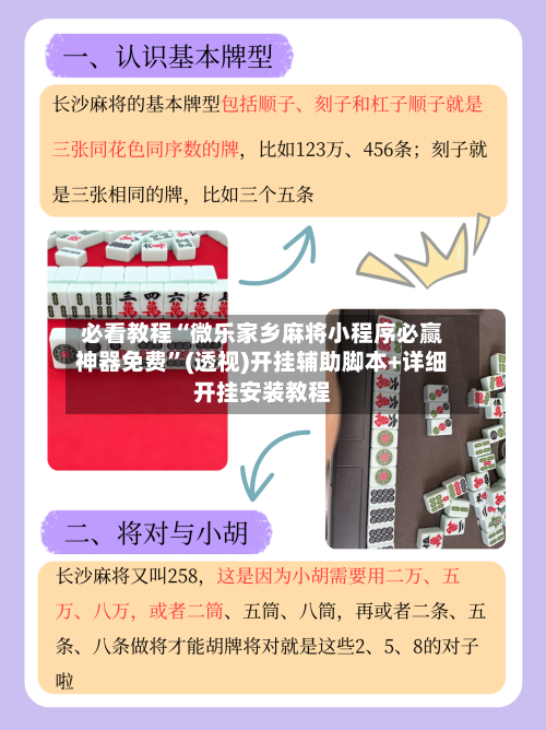 必看教程“微乐家乡麻将小程序必赢神器免费	”(透视)开挂辅助脚本+详细开挂安装教程-第3张图片