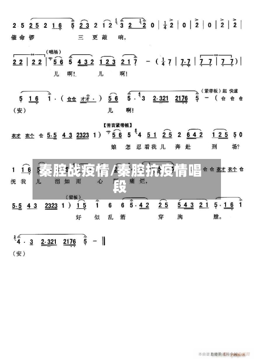 秦腔战疫情/秦腔抗疫情唱段-第2张图片