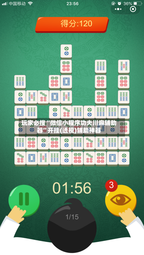 玩家必搜“微信小程序功夫川麻辅助器”开挂(透视)辅助神器-第3张图片