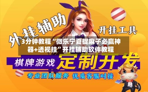 3分钟教程“微乐宁夏捉麻子必赢神器+透视挂”开挂辅助软件教程-第2张图片