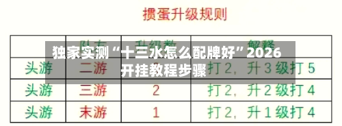独家实测“十三水怎么配牌好”2026开挂教程步骤-第3张图片