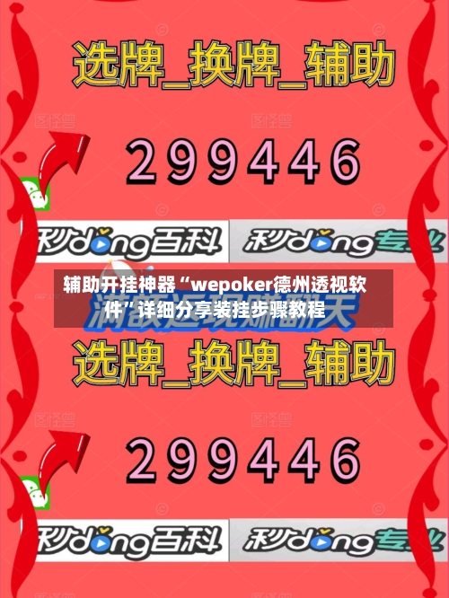 辅助开挂神器“wepoker德州透视软件”详细分享装挂步骤教程-第3张图片