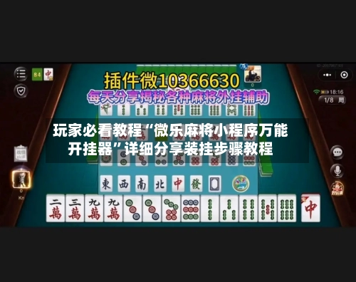 玩家必看教程“微乐麻将小程序万能开挂器	”详细分享装挂步骤教程-第3张图片