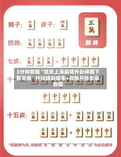 3分钟教程“哈灵上海麻将外卦神器下载安装”开挂辅助脚本+详细开挂安装教程-第2张图片