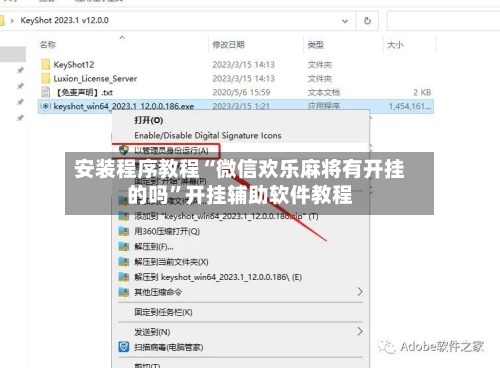 安装程序教程“微信欢乐麻将有开挂的吗”开挂辅助软件教程-第1张图片