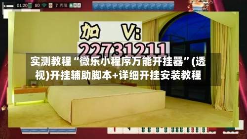 实测教程“微乐小程序万能开挂器”(透视)开挂辅助脚本+详细开挂安装教程-第3张图片