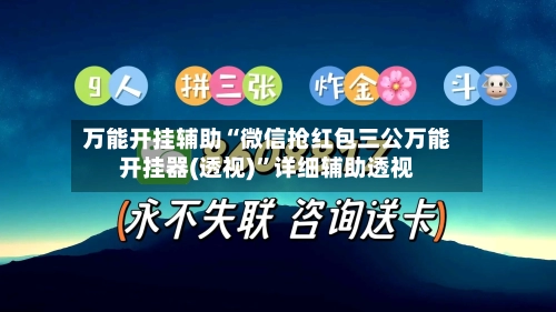 万能开挂辅助“微信抢红包三公万能开挂器(透视)”详细辅助透视-第2张图片