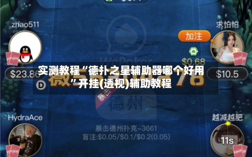 实测教程“德扑之星辅助器哪个好用	”开挂(透视)辅助教程-第1张图片