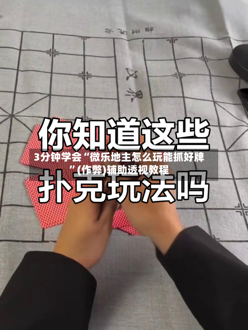 3分钟学会“微乐地主怎么玩能抓好牌	”(作弊)辅助透视教程-第2张图片