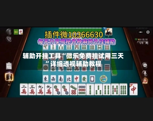 辅助开挂工具“微乐免费挂试用三天”详细透视辅助教程-第1张图片