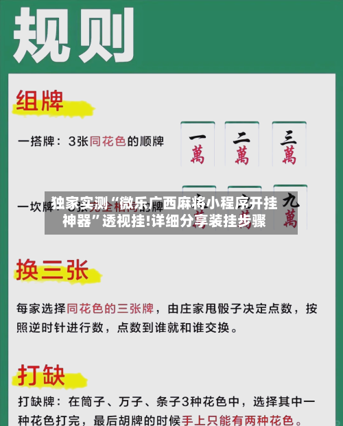 独家实测“微乐广西麻将小程序开挂神器	”透视挂!详细分享装挂步骤-第2张图片