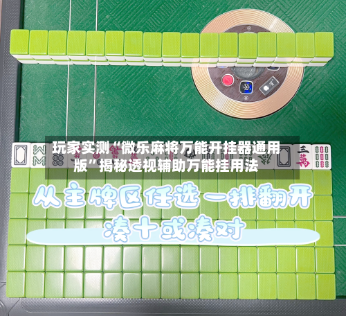 玩家实测“微乐麻将万能开挂器通用版”揭秘透视辅助万能挂用法-第2张图片