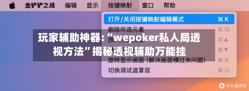 玩家辅助神器:“wepoker私人局透视方法	”揭秘透视辅助万能挂-第2张图片