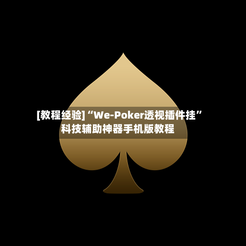 [教程经验]“We-Poker透视插件挂	”科技辅助神器手机版教程-第1张图片