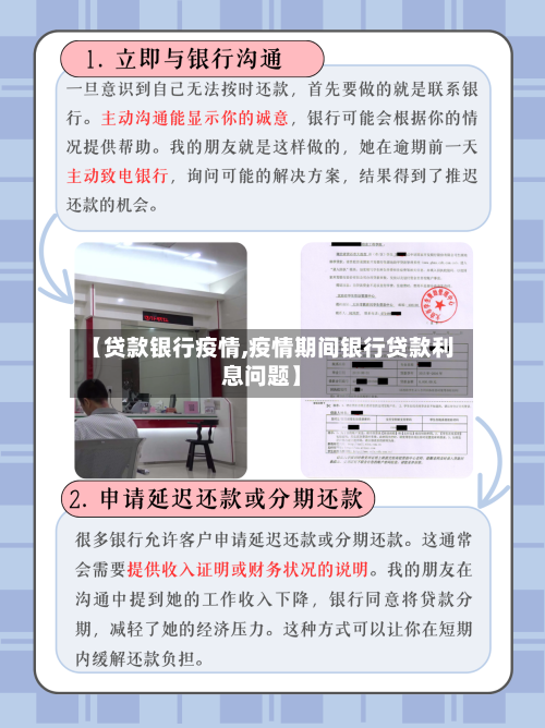【贷款银行疫情,疫情期间银行贷款利息问题】-第3张图片
