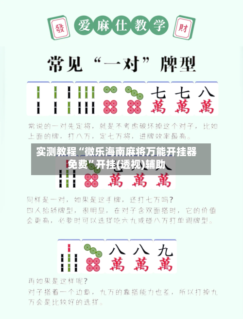 实测教程“微乐海南麻将万能开挂器免费”开挂(透视)辅助-第3张图片