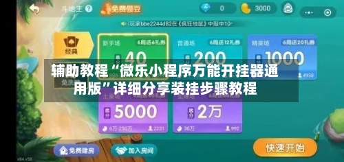 辅助教程“微乐小程序万能开挂器通用版”详细分享装挂步骤教程-第2张图片