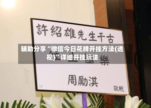 辅助分享“微信今日花牌开挂方法(透视)	”详细开挂玩法-第2张图片