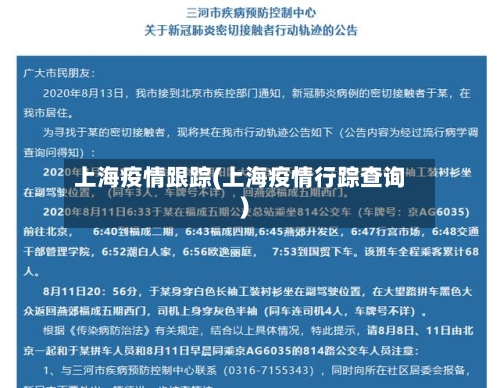 上海疫情跟踪(上海疫情行踪查询)-第1张图片