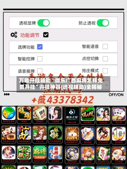 万能开挂辅助“微乐广西麻将怎样免费开挂”开挂神器{透视辅助}全揭秘-第3张图片
