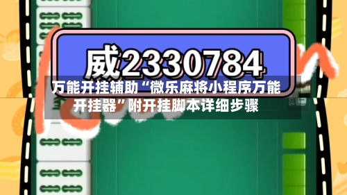 万能开挂辅助“微乐麻将小程序万能开挂器”附开挂脚本详细步骤-第3张图片