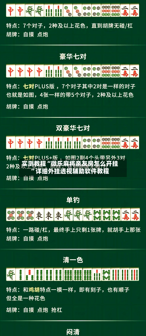 实测教程“微乐麻将亲友房怎么开挂	”详细外挂透视辅助软件教程-第1张图片