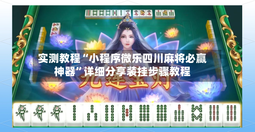 实测教程“小程序微乐四川麻将必赢神器	”详细分享装挂步骤教程-第1张图片