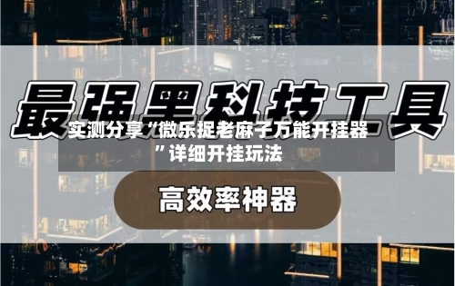 实测分享“微乐捉老麻子万能开挂器”详细开挂玩法-第2张图片
