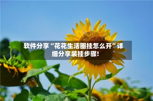 软件分享“花花生活圈挂怎么开	”详细分享装挂步骤!-第2张图片