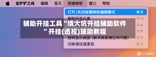 辅助开挂工具“填大坑开挂辅助软件”开挂(透视)辅助教程-第1张图片