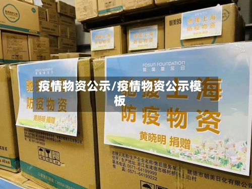 疫情物资公示/疫情物资公示模板-第2张图片