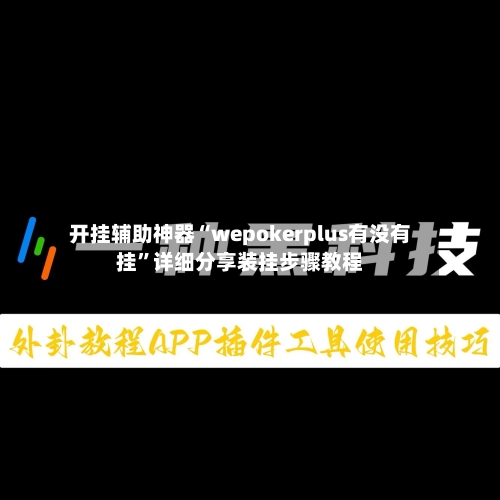 开挂辅助神器“wepokerplus有没有挂”详细分享装挂步骤教程-第2张图片