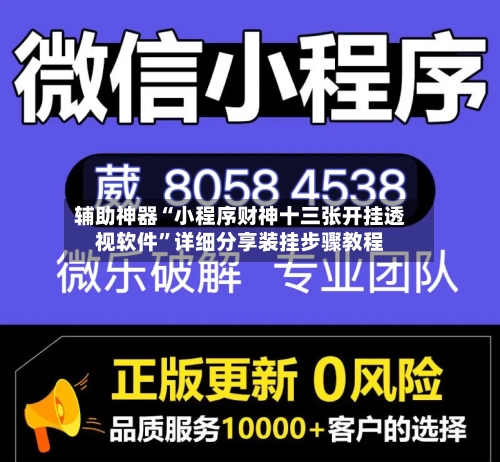辅助神器“小程序财神十三张开挂透视软件”详细分享装挂步骤教程-第3张图片