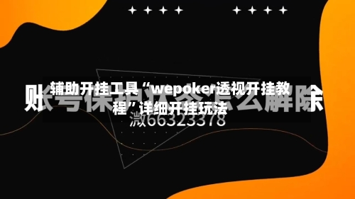 辅助开挂工具“wepoker透视开挂教程”详细开挂玩法-第2张图片