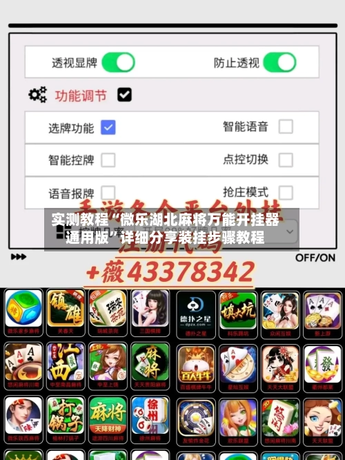 实测教程“微乐湖北麻将万能开挂器通用版	”详细分享装挂步骤教程-第2张图片