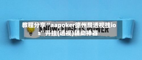 教程分享“aapoker德州局透视挂ios	”开挂(透视)辅助神器-第2张图片