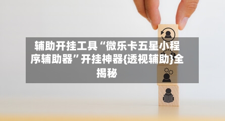 辅助开挂工具“微乐卡五星小程序辅助器”开挂神器{透视辅助}全揭秘-第1张图片