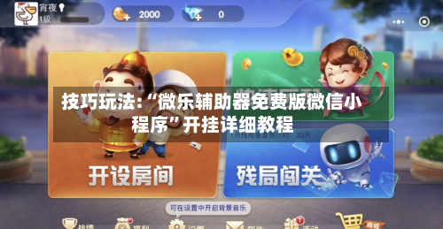 技巧玩法:“微乐辅助器免费版微信小程序”开挂详细教程-第3张图片