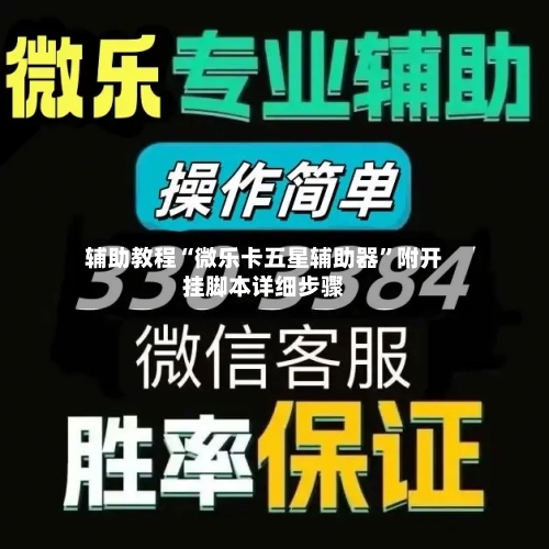 辅助教程“微乐卡五星辅助器”附开挂脚本详细步骤-第1张图片