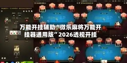 万能开挂辅助“微乐麻将万能开挂器通用版	”2026透视开挂-第1张图片