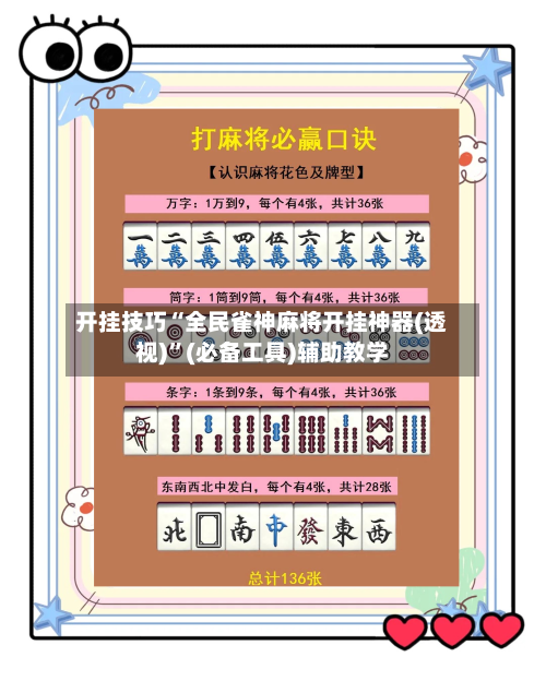 开挂技巧“全民雀神麻将开挂神器(透视)”(必备工具)辅助教学-第2张图片